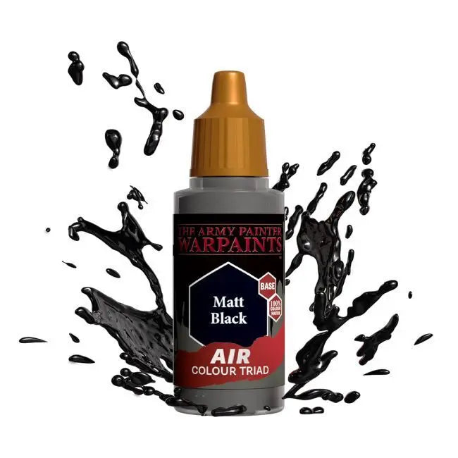 The Army Painter Warpaints Air: Matt Black - 18ml Acrylic Paint The Army Painter