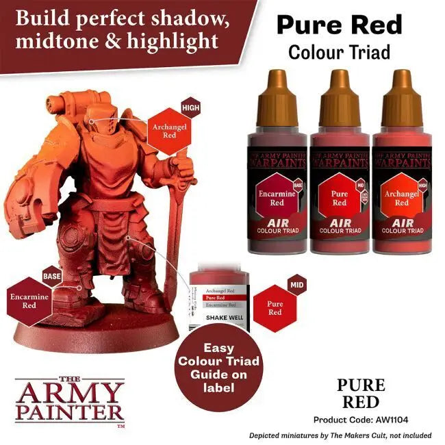 The Army Painter Warpaints Air: Pure Red - 18ml Acrylic Paint The Army Painter
