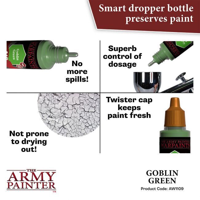 The Army Painter Warpaints Air: Goblin Green - 18ml Acrylic Paint