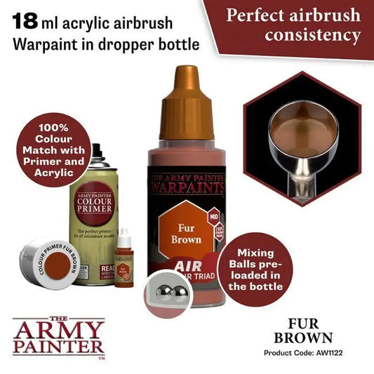 The Army Painter Warpaints Air: Fur Brown - 18ml Acrylic Paint The Army Painter