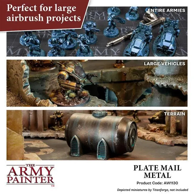 The Army Painter Warpaints Air: Plate Mail Metal - 18ml Acrylic Paint The Army Painter