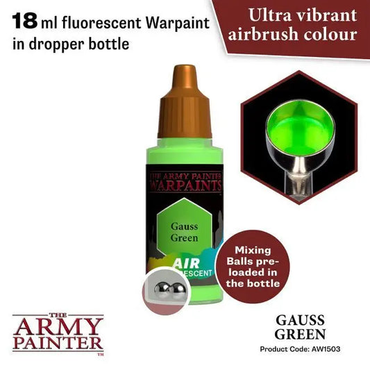 The Army Painter Warpaints Air: Gauss Green - 18ml Acrylic Paint The Army Painter