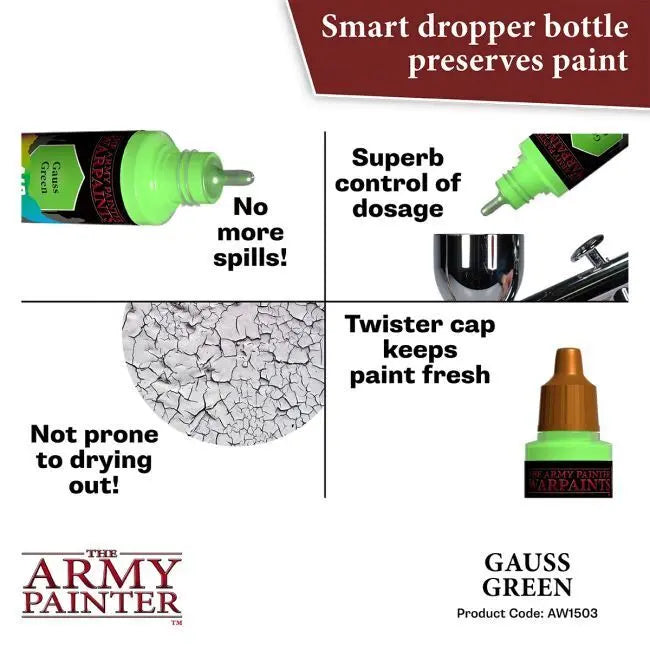The Army Painter Warpaints Air: Gauss Green - 18ml Acrylic Paint The Army Painter