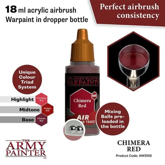 The Army Painter Warpaints Air: Chimera Red - 18ml Acrylic Paint The Army Painter
