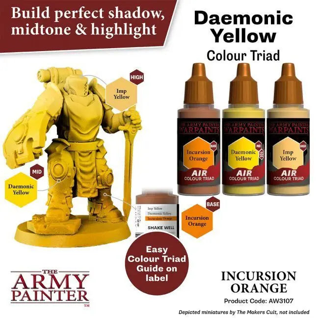 The Army Painter Warpaints Air: Incursion Orange - 18ml Acrylic Paint The Army Painter