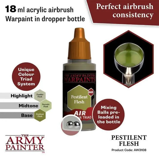 The Army Painter Warpaints Air: Pestilent Flesh - 18ml Acrylic Paint The Army Painter