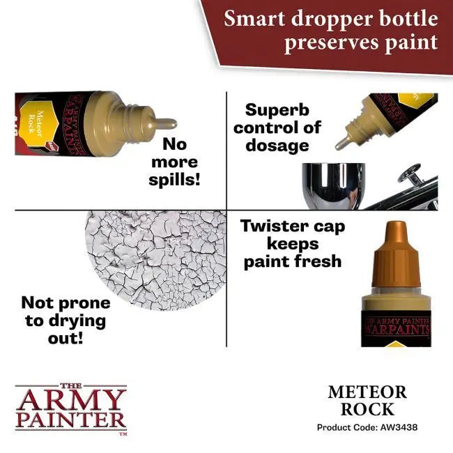 The Army Painter Warpaints Air: Meteor Rock - 18ml Acrylic Paint The Army Painter