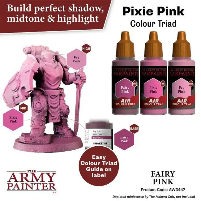 The Army Painter Warpaints Air: Fairy Pink - 18ml Acrylic Paint The Army Painter