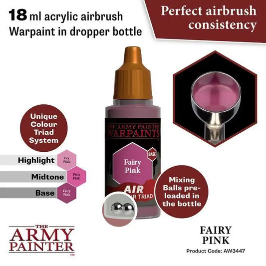 The Army Painter Warpaints Air: Fairy Pink - 18ml Acrylic Paint The Army Painter