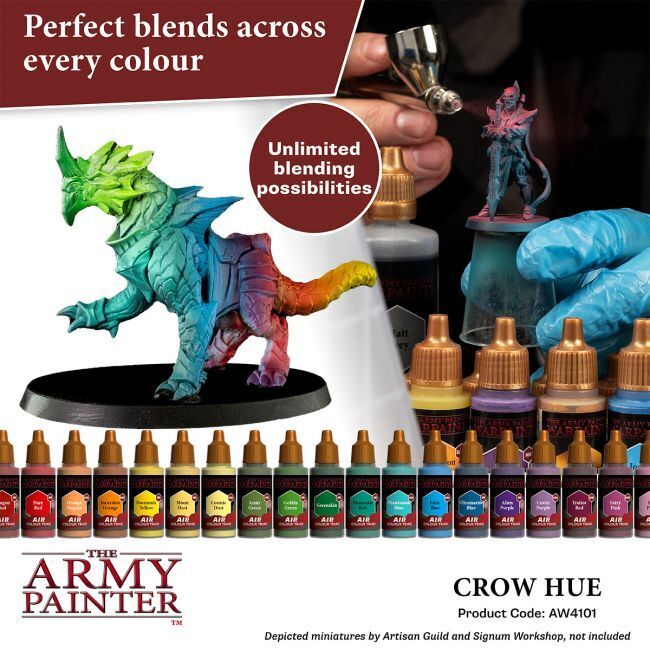The Army Painter Warpaints Air: Crow Hue - 18ml Acrylic Paint