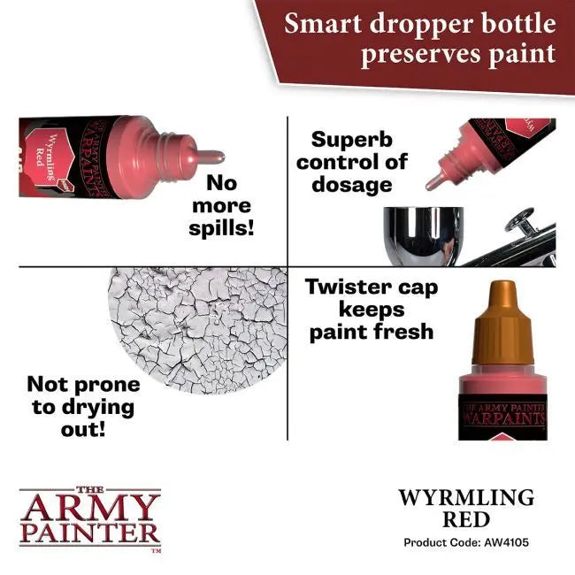 The Army Painter Warpaints Air: Wyrmling Red - 18ml Acrylic Paint The Army Painter