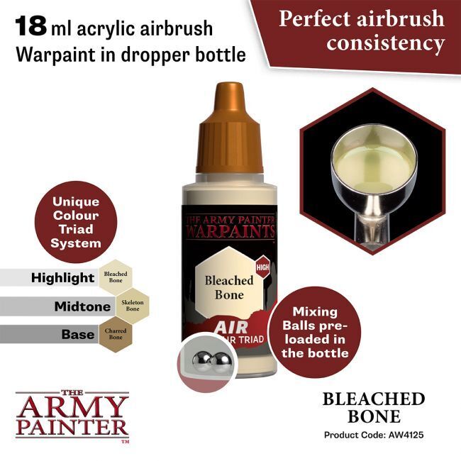 The Army Painter Warpaints Air: Bleached Bone - 18ml Acrylic Paint