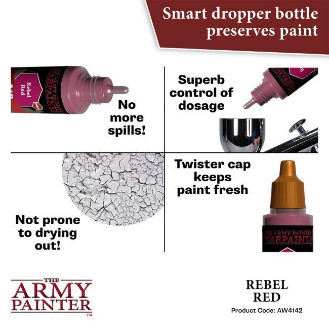 The Army Painter Warpaints Air: Rebel Red - 18ml Acrylic Paint