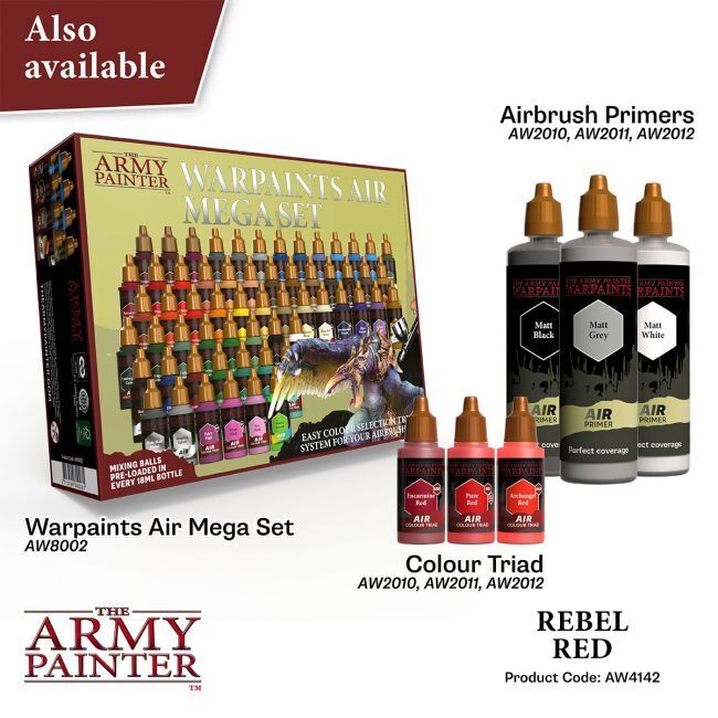 The Army Painter Warpaints Air: Rebel Red - 18ml Acrylic Paint
