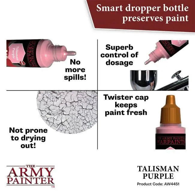 The Army Painter Warpaints Air: Talisman Purple - 18ml Acrylic Paint The Army Painter