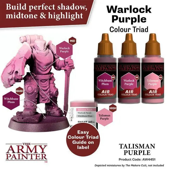 The Army Painter Warpaints Air: Talisman Purple - 18ml Acrylic Paint The Army Painter
