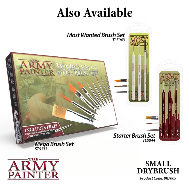 The Army Painter Wargamer Brush - Small Drybrush The Army Painter