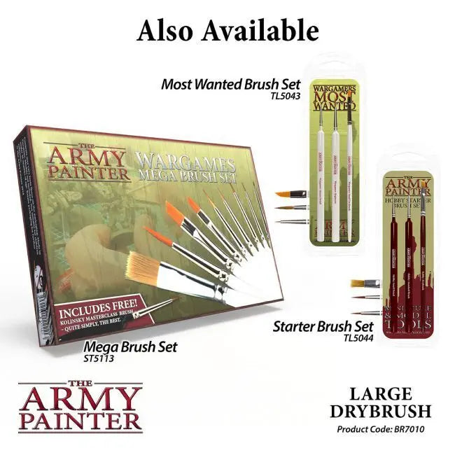The Army Painter Wargamer Brush - Large Drybrush The Army Painter