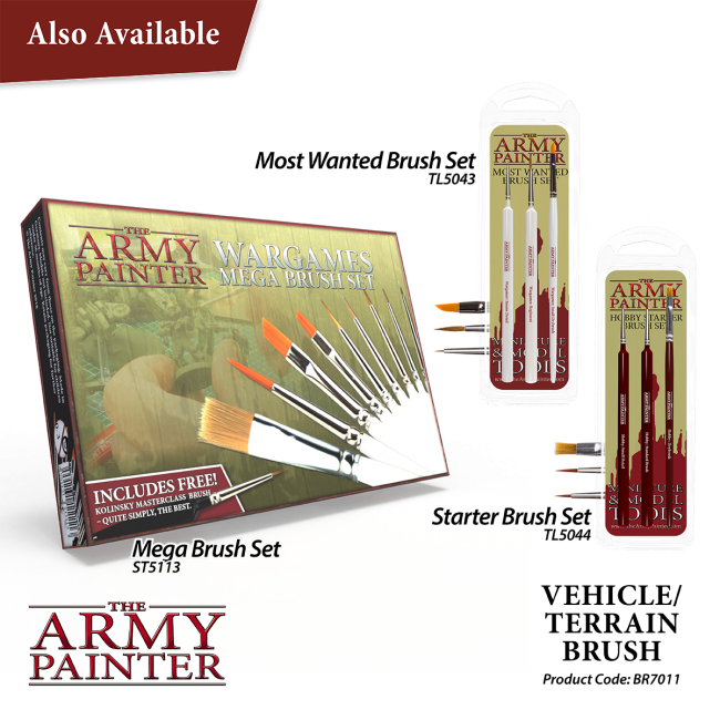 The Army Painter Wargamer Brush - Vehicle / Terrain