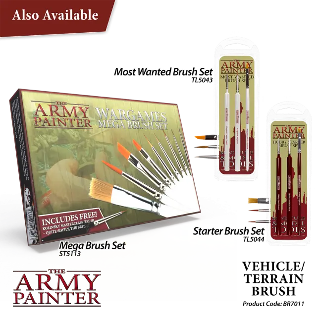 The Army Painter Wargamer Brush - Vehicle / Terrain The Army Painter