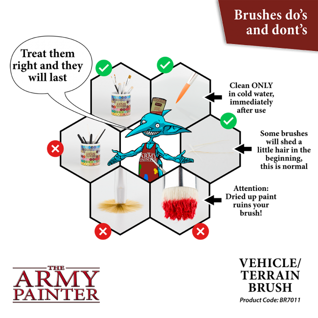 The Army Painter Wargamer Brush - Vehicle / Terrain