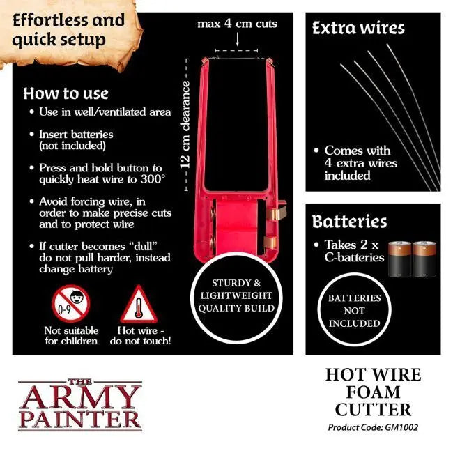 The Army Painter GameMaster: Hot Wire Foam Cutter The Army Painter