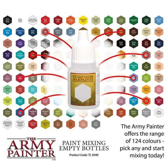 The Army Painter Tools: Paint Mixing Empty Bottles The Army Painter