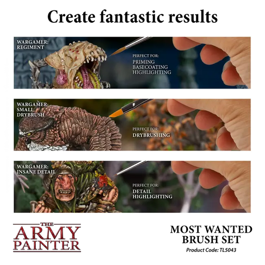 The Army Painter Most Wanted Brush Set The Army Painter