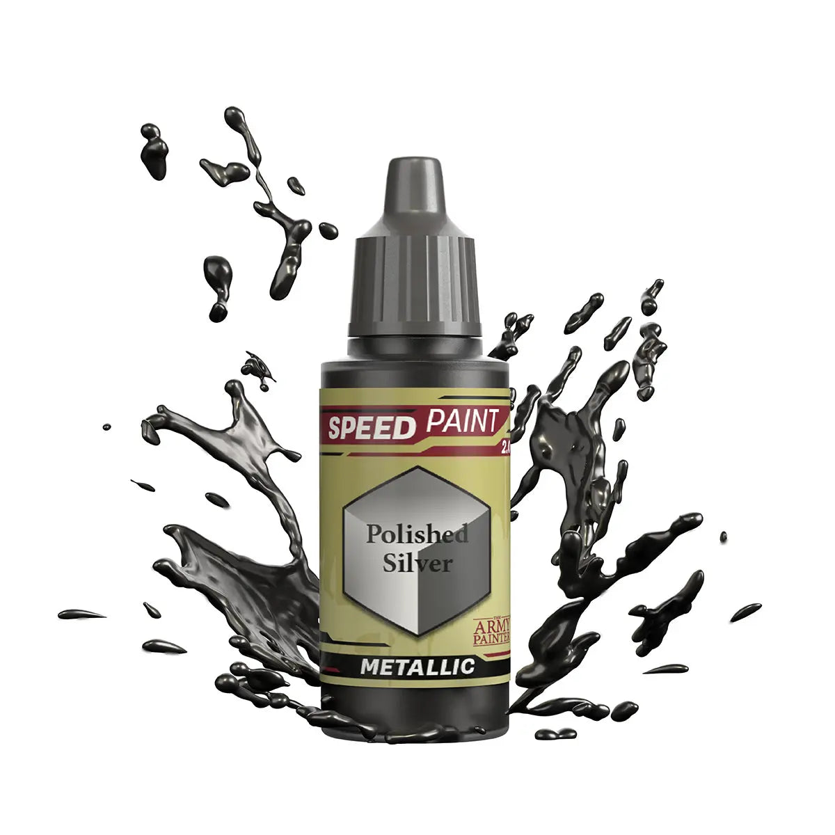 The Army Painter Speedpaint: Polished Silver - 18ml Acrylic Paint The Army Painter
