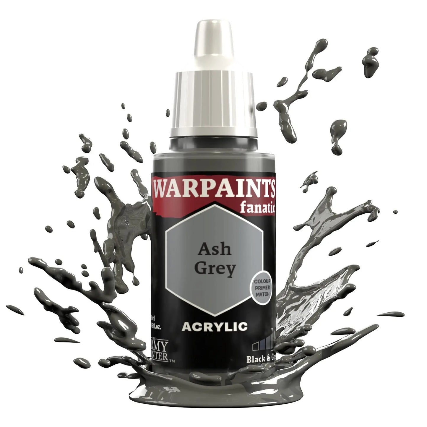 The Army Painter Warpaints Fanatic: Ash Grey - 18ml Acrylic Paint The Army Painter