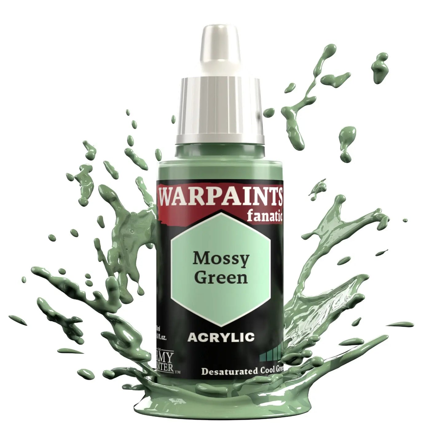 The Army Painter Warpaints Fanatic: Mossy Green - 18ml Acrylic Paint The Army Painter