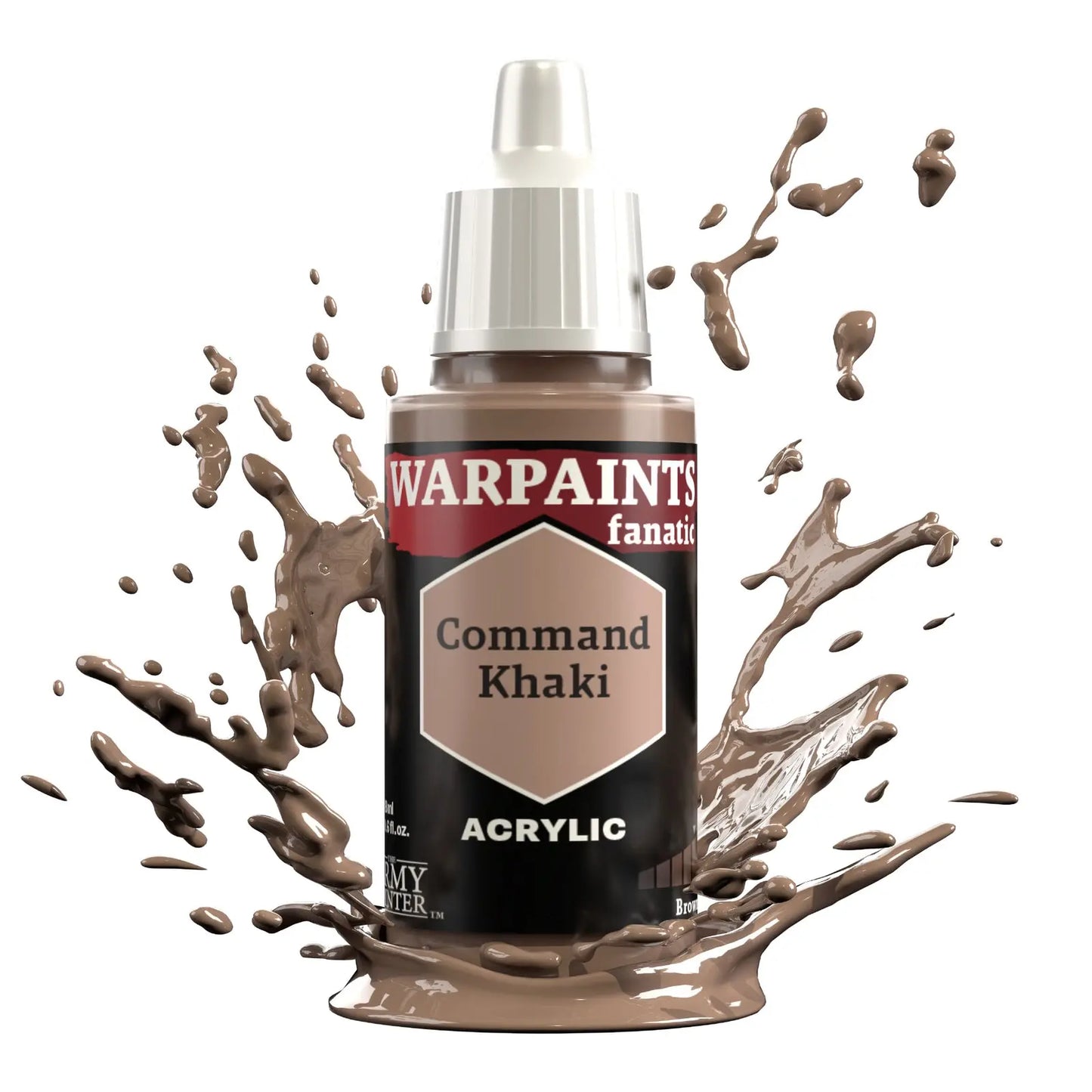 The Army Painter Warpaints Fanatic: Command Khaki - 18ml Acrylic Paint The Army Painter