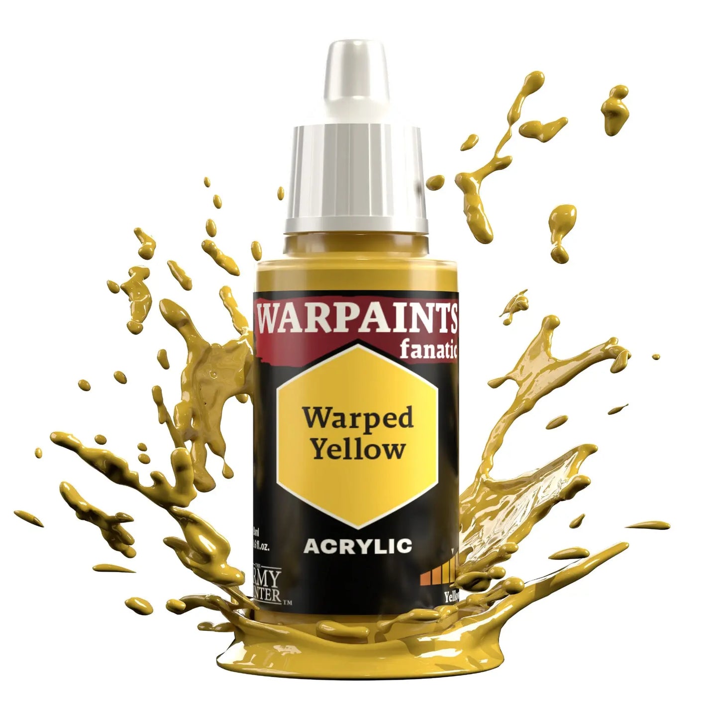 The Army Painter Warpaints Fanatic: Warped Yellow - 18ml Acrylic Paint The Army Painter
