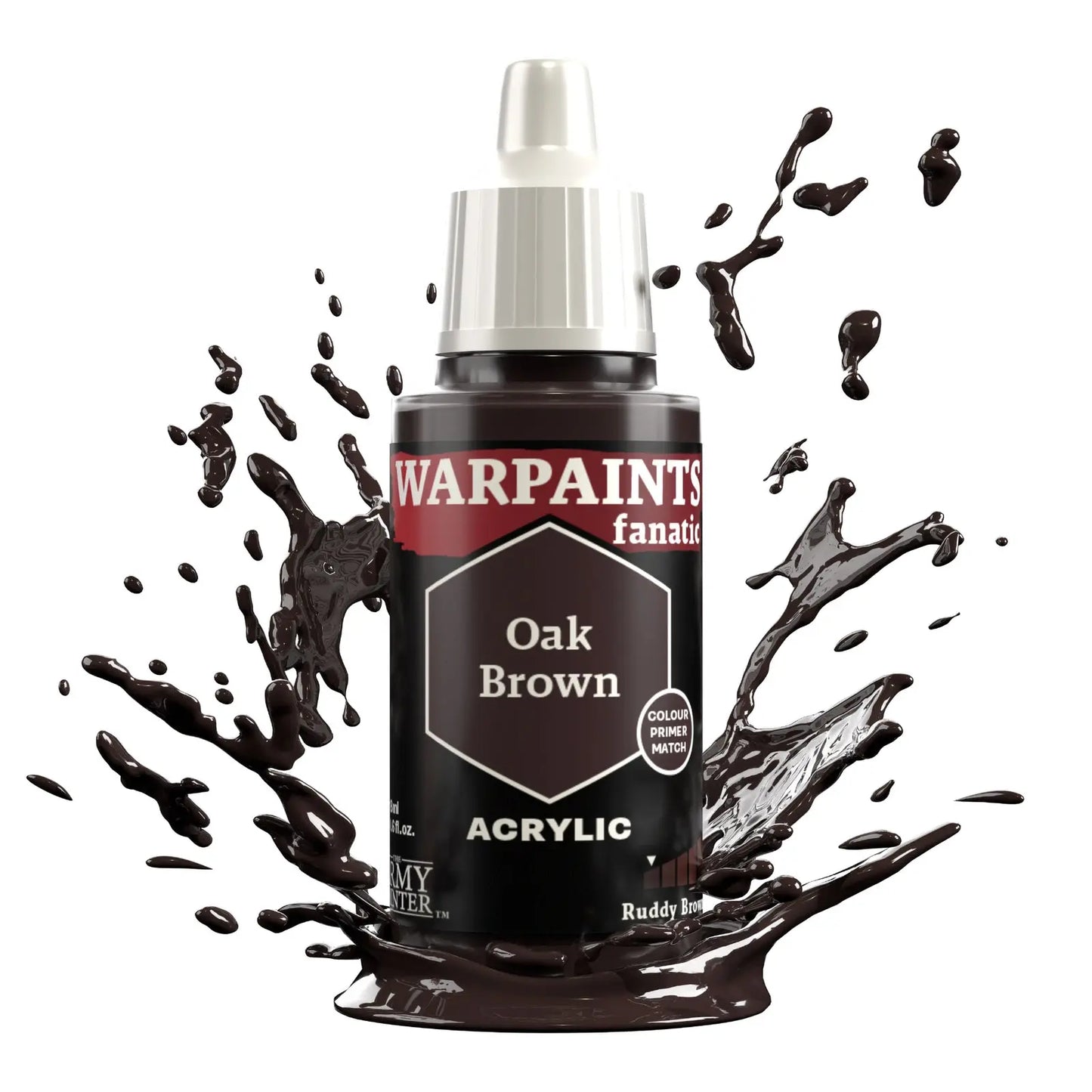 The Army Painter Warpaints Fanatic: Oak Brown - 18ml Acrylic Paint The Army Painter