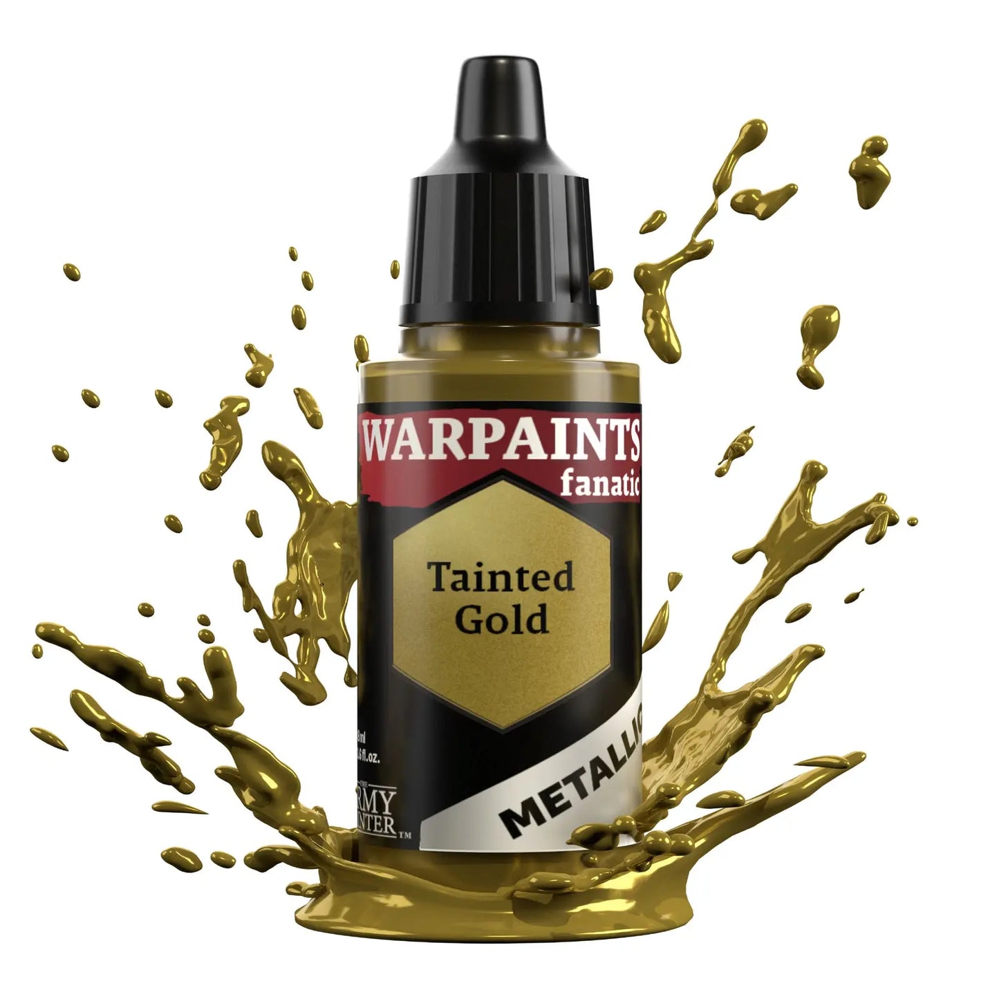 The Army Painter Warpaints Fanatic Metallic: Tainted Gold - 18ml Acrylic Paint The Army Painter