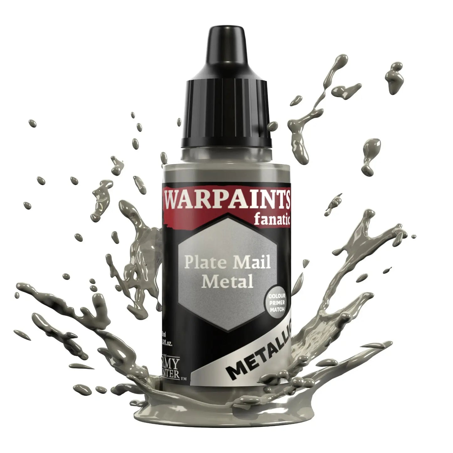 The Army Painter Warpaints Fanatic Metallic: Plate Mail Metal - 18ml Acrylic Paint The Army Painter