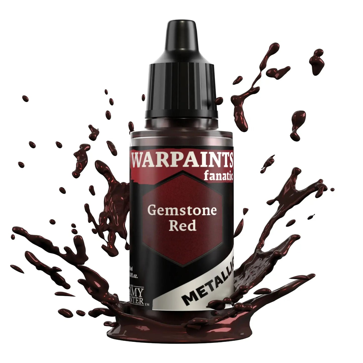 The Army Painter Warpaints Fanatic Metallic: Gemstone Red - 18ml Acrylic Paint The Army Painter