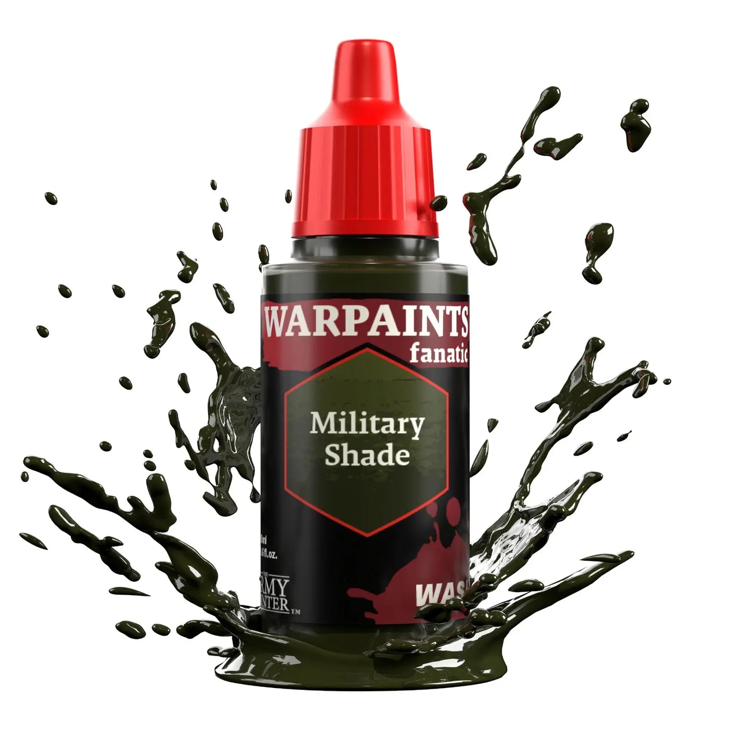 The Army Painter Warpaints Fanatic Wash: Military Shade - 18ml Acrylic Paint The Army Painter