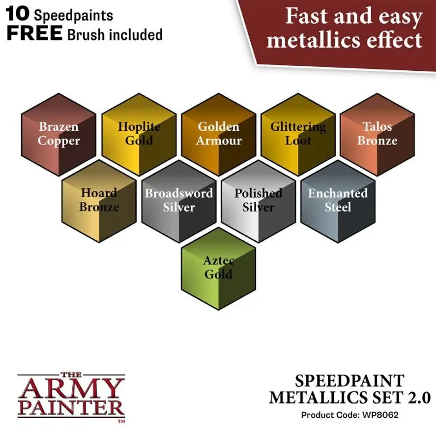 The Army Painter Speedpaint: Metallic Set 2.0 The Army Painter