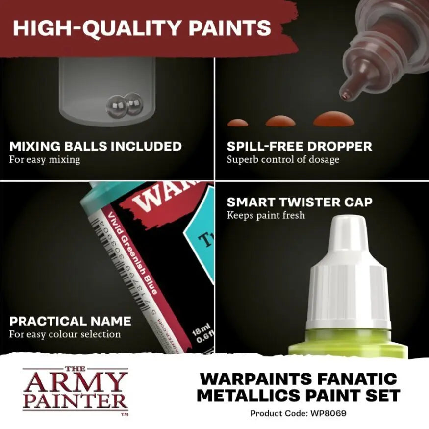 The Army Painter Warpaints Fanatic: Metallics Paint Set The Army Painter