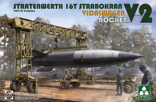 Takom 1/35 Stratenwerth 16t Strabokran 1944/45 Production / V-2 Rocket/ Vidalwagen - Franklin Hobbies Ltd