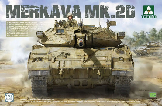Takom 1/35 Merkava MK.2D Plastic Model Kit - Franklin Hobbies Ltd