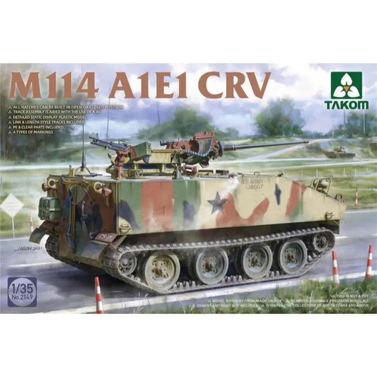 Takom 1/35 M114 A1E1 CRV Plastic Model Kit - Franklin Hobbies Ltd