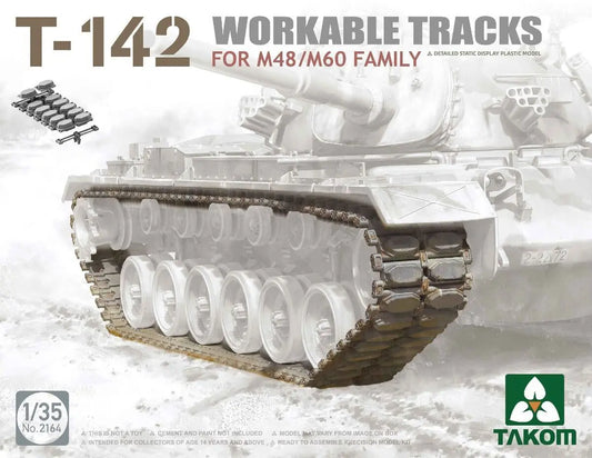 Takom 1/35 T-142 Workable Tracks For M48/M60 Family Plastic Model Kit - Franklin Hobbies Ltd