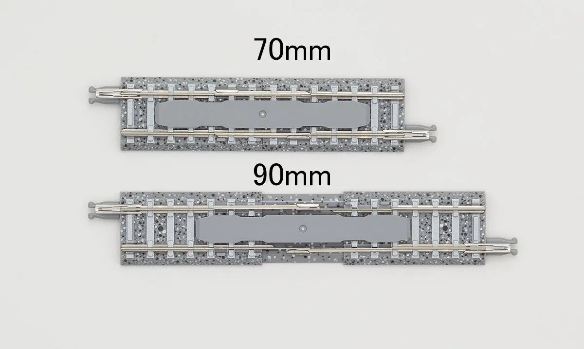 Tomix N Variable-Length PC Straight Track 2-3/4 70mm to 3-1/2" 90mm Tomix
