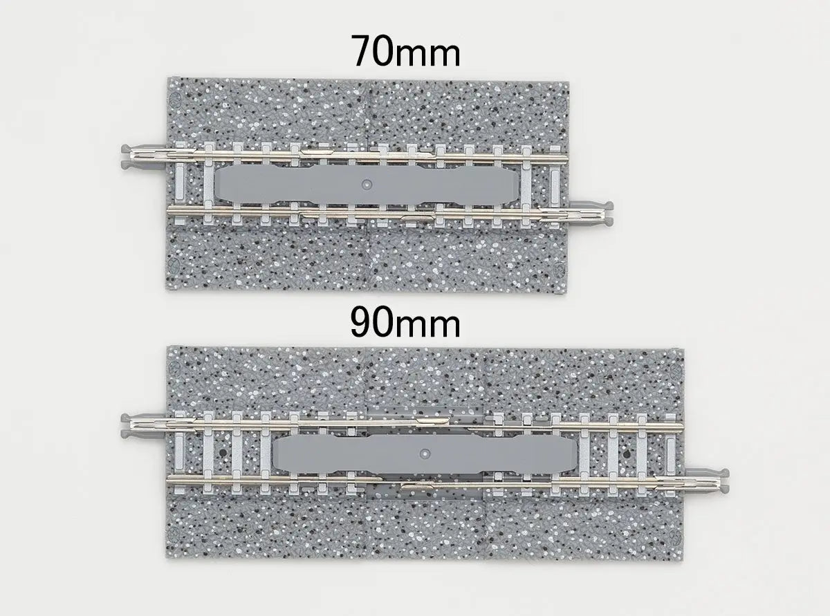 Tomix N Variable-Length Wide PC Straight Track 2-3/4 70mm to 3-1/2" 90mm Tomix