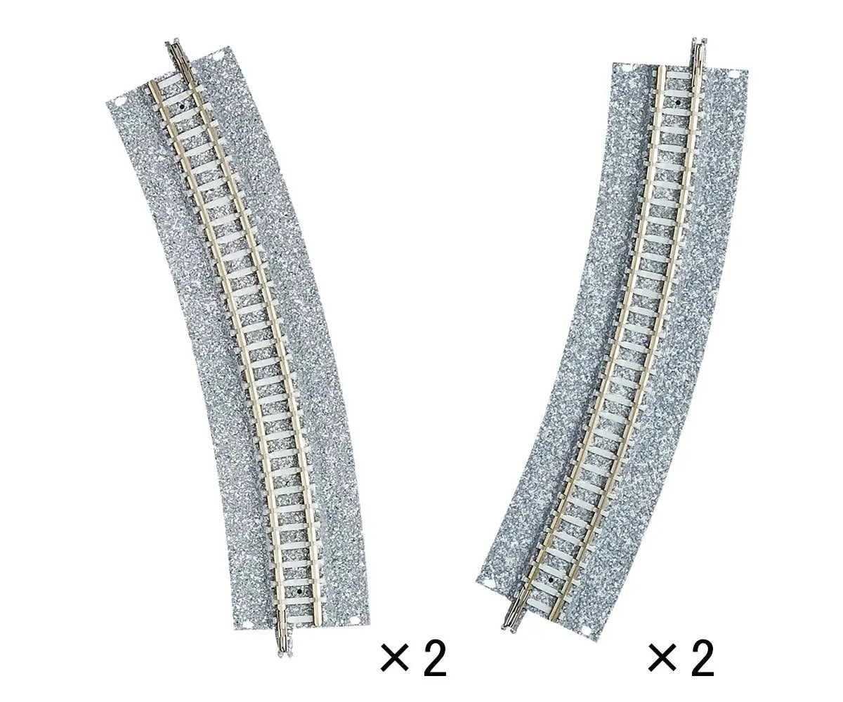 Tomix N Easement Wide PC Curve Track 15-3/8" Radius, 22.5° Tomix
