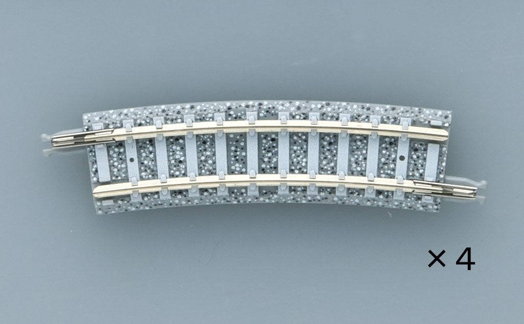 Tomix N Curve PC Track 9-9/16" 243mm Radius, 15° (4) Tomix