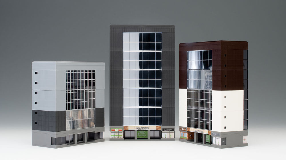Tomix N Multi buildings round window 5 floors Tomix
