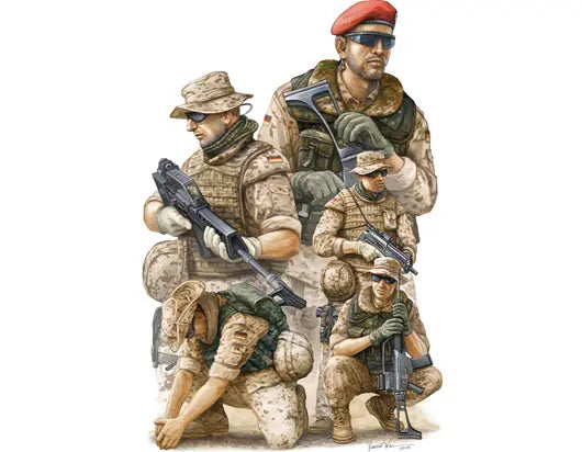 Trumpeter 1/35 Modern German ISAF Soldiers in Afghanistan - Franklin Hobbies Ltd